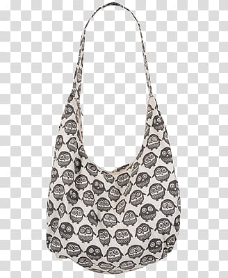 Forever   Set of , white and gray owl-print handbag transparent background PNG clipart