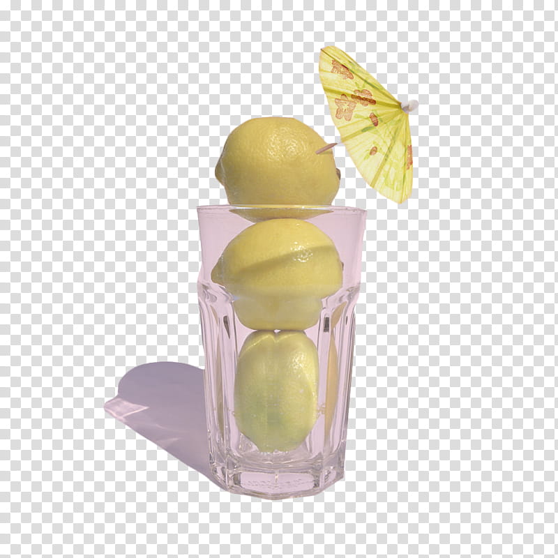 Watch, three lemon fruits in clear drinking glass cup transparent background PNG clipart