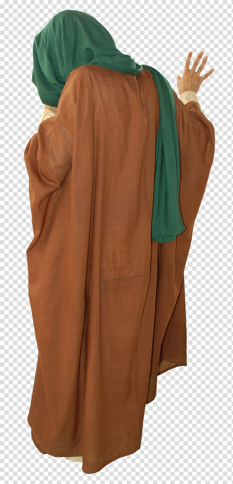 Arab old style clothes , person standing while praying transparent background PNG clipart