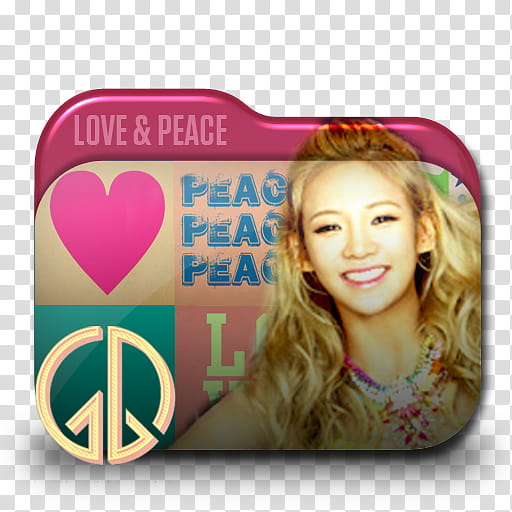 SNSD Love and Peace Folder Icon , Hyoyeon Peace, Love & Peace folder icon transparent background PNG clipart