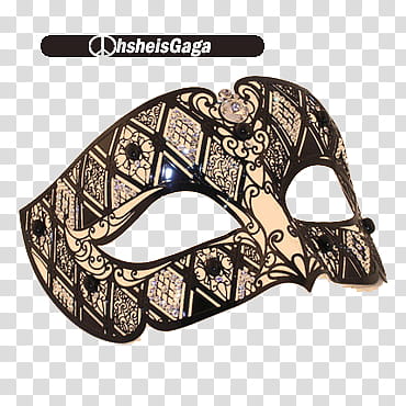 Files, black and white floral masquerade mask transparent background PNG clipart