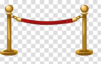 gold and red stanchion illustration transparent background PNG clipart