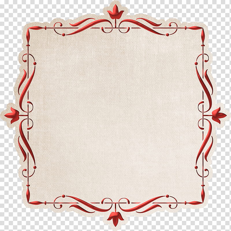 Free Large Journal Tag, brown and red frame transparent background PNG clipart