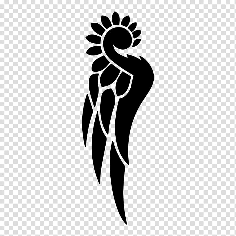 Tattoo Silhouette, Editing, Black White M, Logo, Blackandwhite, Stencil, Wing transparent background PNG clipart