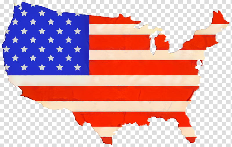 Flag, United States, Flag Of The United States, Outline Of The United States, Us State, Map transparent background PNG clipart