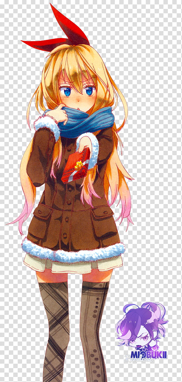 RENDER Chitoge Kirisaki, Nisekoi transparent background PNG clipart