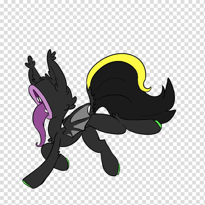 Nite Bright the Faceless Bat pone transparent background PNG clipart