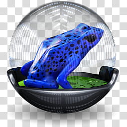 Sphere   , blue and black spotted frog illustration transparent background PNG clipart