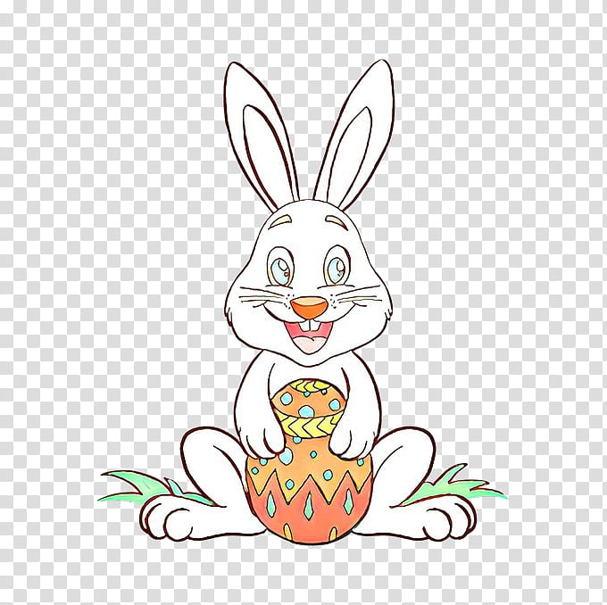 Easter bunny, Cartoon, Rabbit, Rabbits And Hares, Carrot, Domestic Rabbit, Whiskers, Plant transparent background PNG clipart