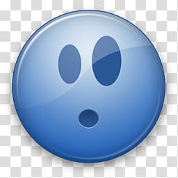 Blueticons Win, Shocking, blue emoji transparent background PNG clipart