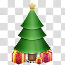 Christmas tree emoji transparent background PNG clipart