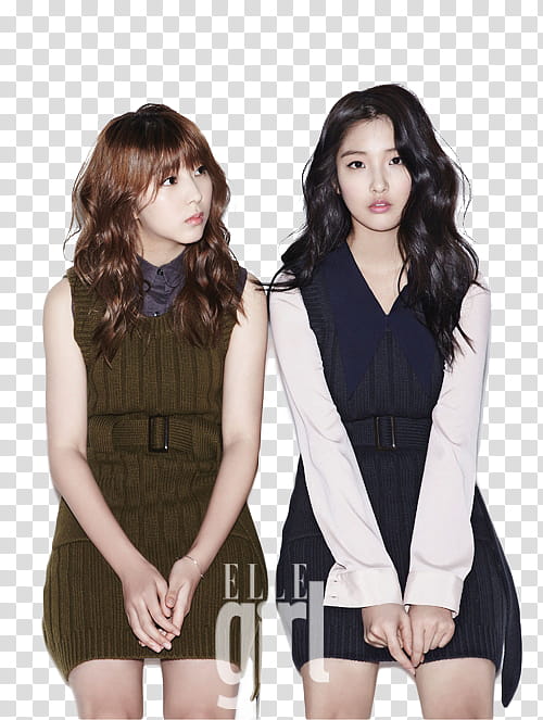 Jihyun and Sohyun for ELLE transparent background PNG clipart