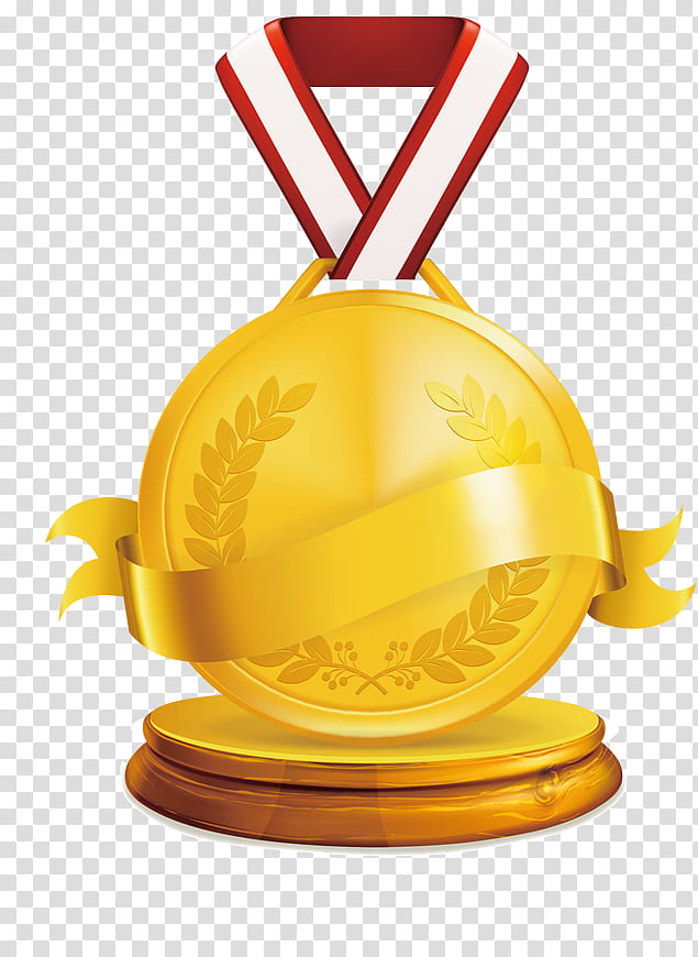 Cartoon Gold Medal, Bronze Medal, Silver Medal, Sports, Yellow, Food transparent background PNG clipart