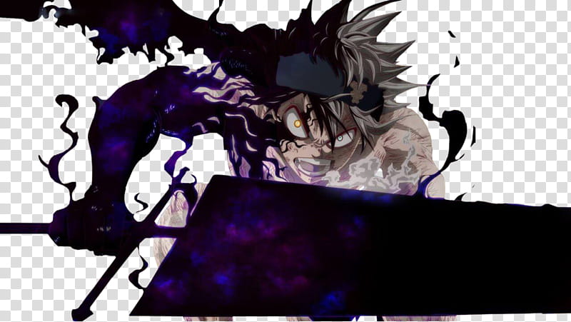 Asta Demon Form Render (Black Clover), Black Clover character transparent background PNG clipart