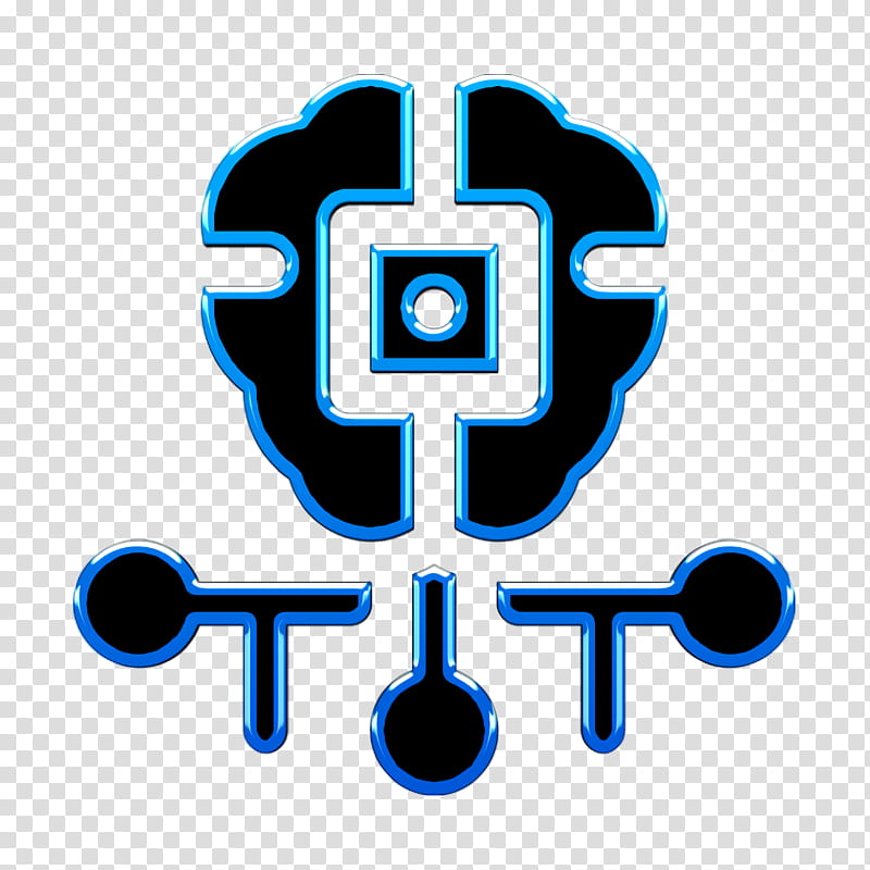 Artificial Intelligence icon AI icon Artificial intelligence icon, Logo, Electric Blue, Symbol transparent background PNG clipart