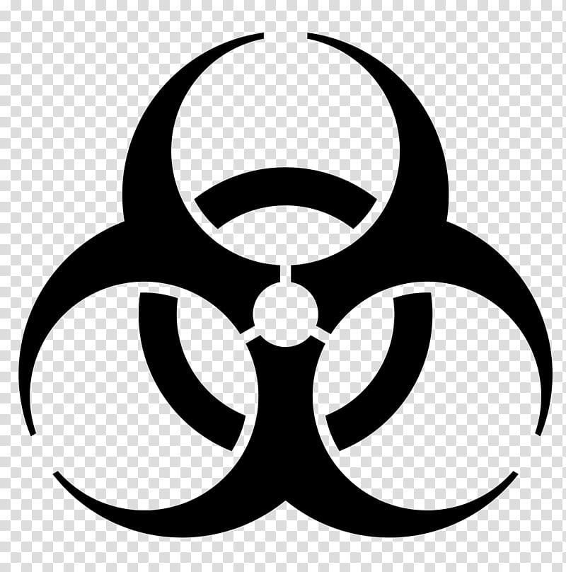 Biological Hazard Symbol, Sticker, Decal, Dangerous Goods, Health, Sign, Safety, Stencil transparent background PNG clipart