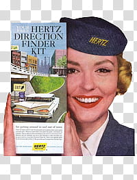 woman holding Hertz Direction finder kit transparent background PNG clipart