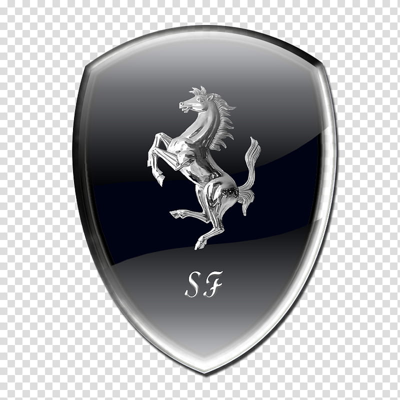 Ferrari Logo Black Glass Ferrari Logo Transparent Background Png
