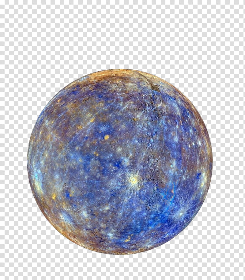 Mercury , blue and brown planet transparent background PNG clipart