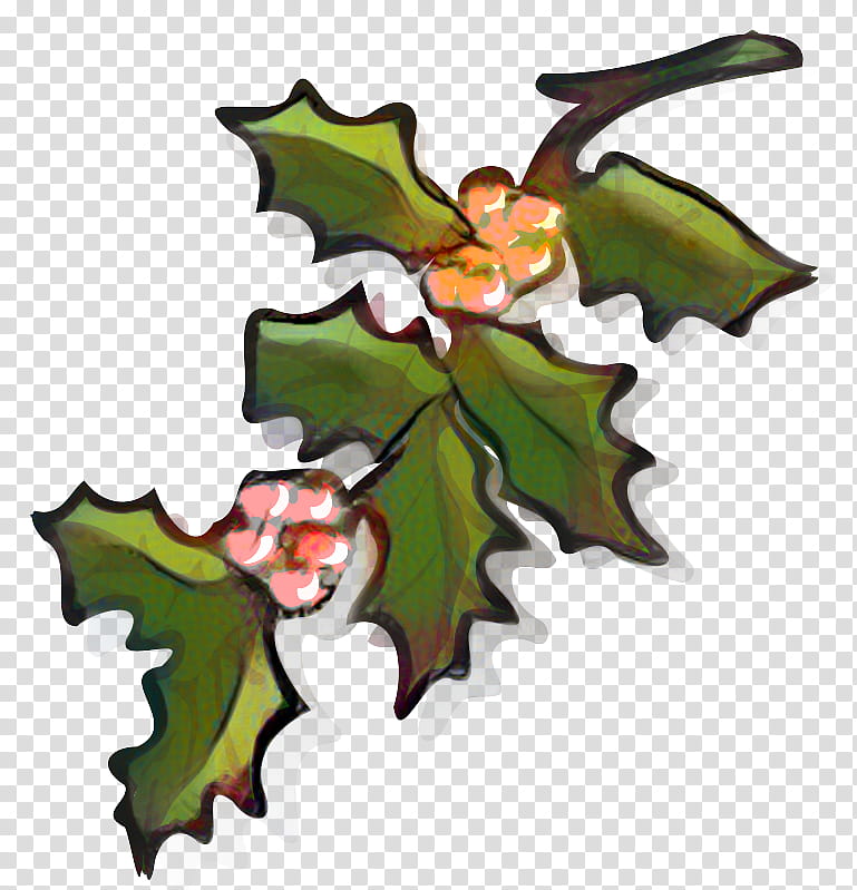 Oak Tree Leaf, Holly, Aquifoliales, Christmas Ornament, Christmas Day, American Holly, Plane, Plant transparent background PNG clipart