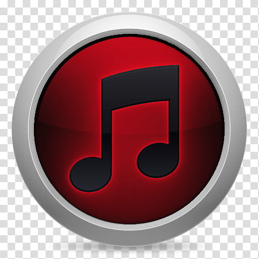 Red Icon for Mac, iTunes-REDSet, red and gray music icon transparent background PNG clipart