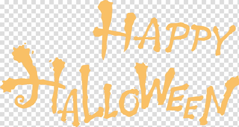 halloween font happy halloween font halloween, Halloween , Text, Yellow, Logo transparent background PNG clipart