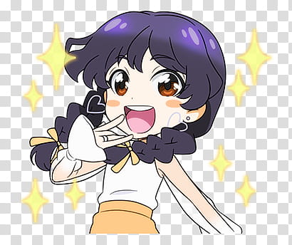 TWICE LINE STICKERS Candy pop edition, purple haired female anime illustration transparent background PNG clipart
