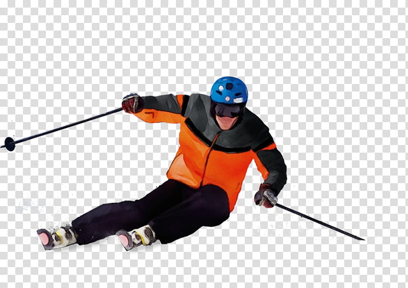 skier ski ski equipment ski pole sports, Watercolor, Paint, Wet Ink, Skiing, Winter Sport, Recreation, Outdoor Recreation, Alpine Skiing transparent background PNG clipart