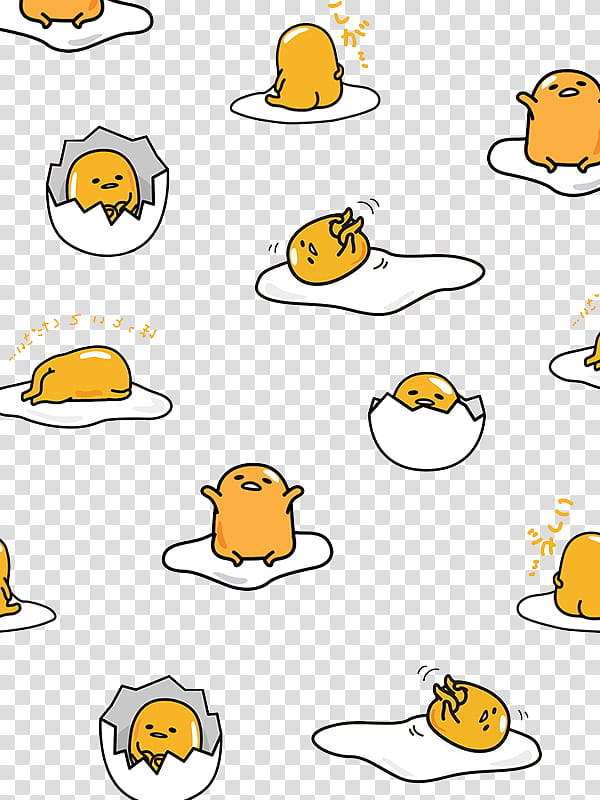 , yellow and white egg yolk character illustration transparent background PNG clipart