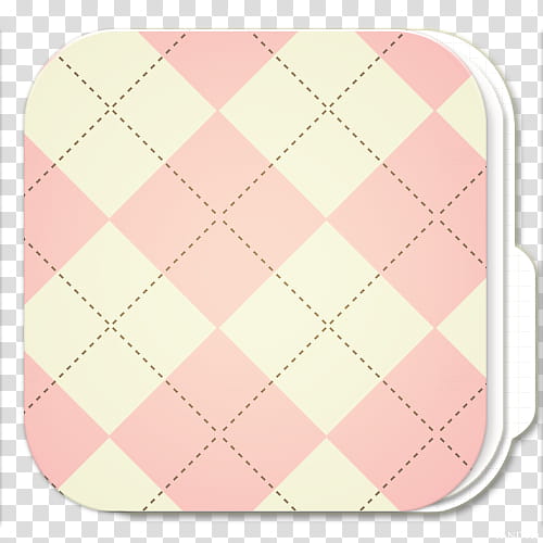 square pink and beige textile transparent background PNG clipart