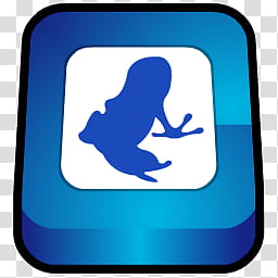 WannabeD Dock Icon age, Vuze, blue frog illustration transparent background PNG clipart