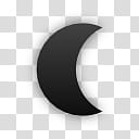 plain weather icons, , quarter moon transparent background PNG clipart
