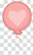 Rositas  ZIP, pink heart balloon transparent background PNG clipart