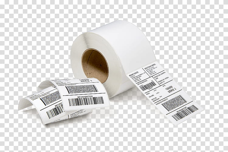 Adhesive Tape, Paper, Label, Barcode, Etiqueta Adesiva, Printer, Thermal Printing, Cardboard transparent background PNG clipart
