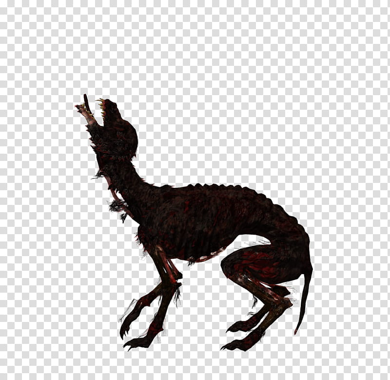 Undead Dogs xps mmd, black monster transparent background PNG clipart