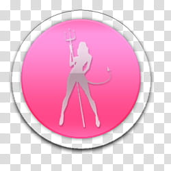 pretty pink icons, , woman holding trident illustration transparent background PNG clipart