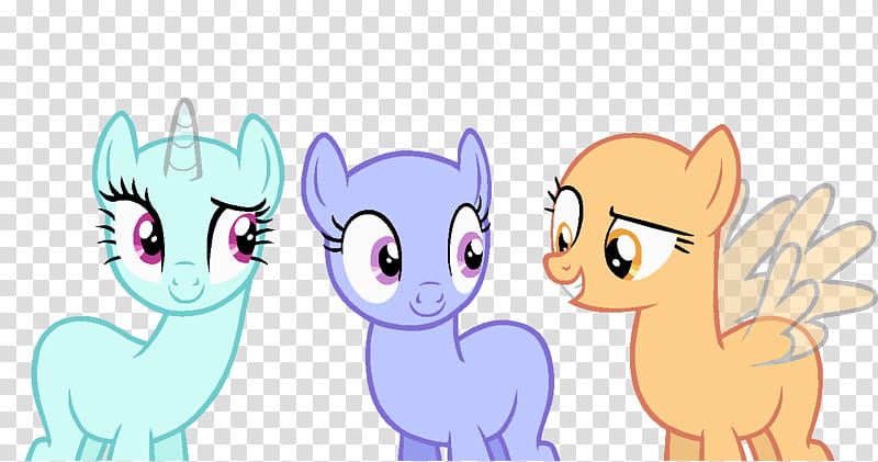 MLP Base , three talking ponies transparent background PNG clipart