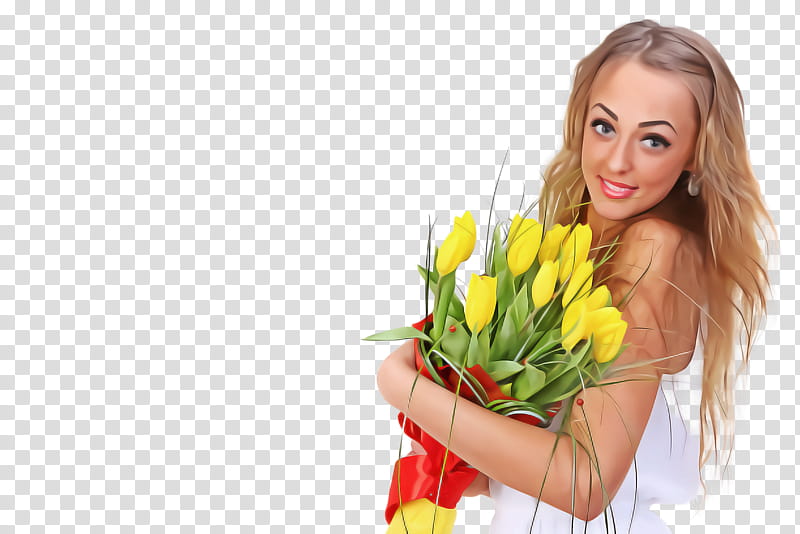 flower bouquet cut flowers plant yellow, Tulip, Smile, Olfaction, Floristry transparent background PNG clipart