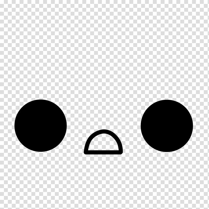 Kawaii Faces Brushes, black shock emoji illustration transparent background PNG clipart