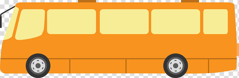 Cartoon School Bus, Vehicle, Cartoon, Passenger, Coach, Yellow, Orange, Transport transparent background PNG clipart