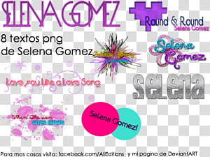 Textos de Selena Gomez transparent background PNG clipart thumbnail