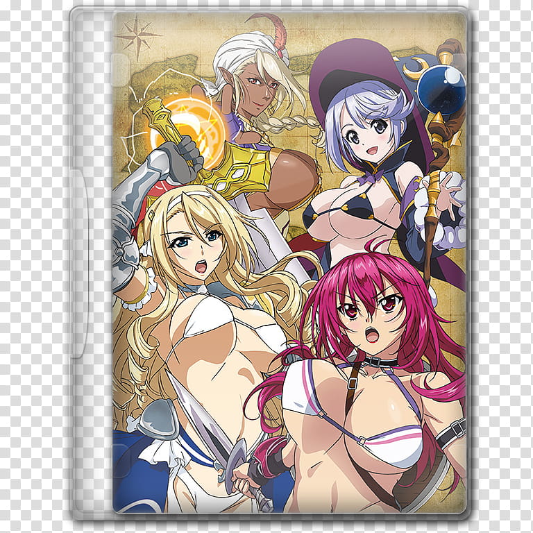 Anime  Summer Season Icon , Bikini Warriors, animated girls case transparent background PNG clipart