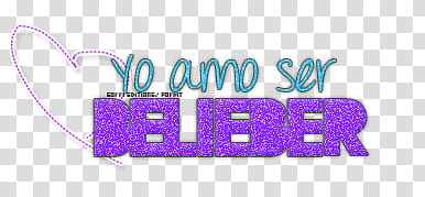 Yo amo Ser Belieber Texto transparent background PNG clipart