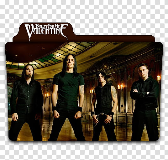 Bullet for My Valentine Folders, Bullet for my Valentine band folder icon transparent background PNG clipart