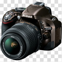 Devices Alpha Icons n , Camera Reflex Nikon D Bronze, black Nikon D camera transparent background PNG clipart