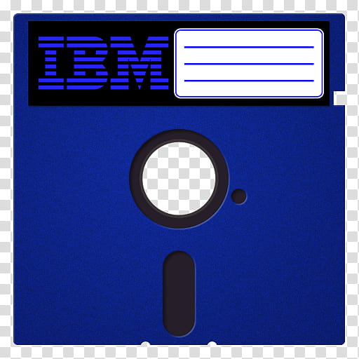 Diskette , blue IBM diskette art transparent background PNG clipart
