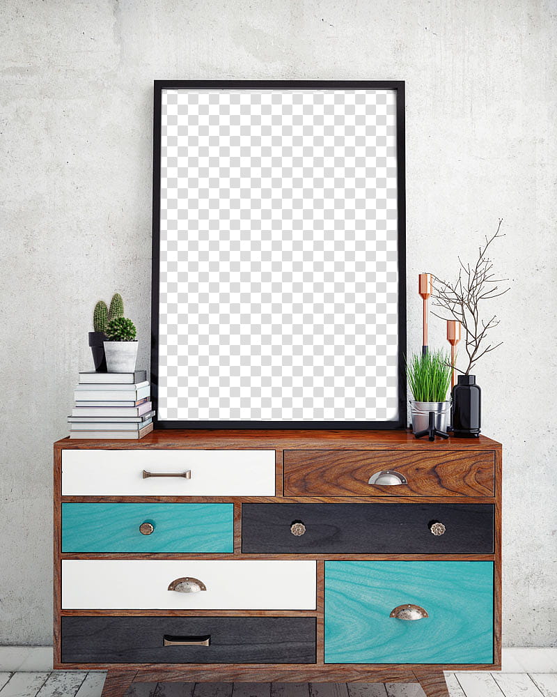 furniture drawer chest of drawers table room, Wall, Dresser, Shelf, Interior Design, Mirror transparent background PNG clipart