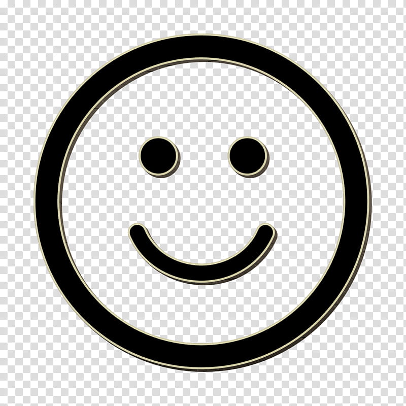 Smile icon Emotions Rounded icon interface icon, Emoticon, Black, White, Facial Expression, Head, Smiley, Nose transparent background PNG clipart
