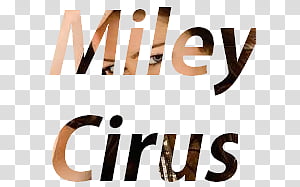 Texto Miley Cyrus transparent background PNG clipart thumbnail