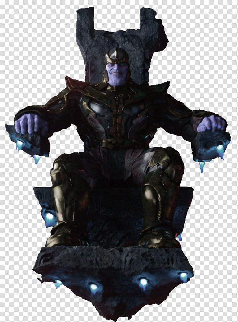 THANOS sitting on chair transparent background PNG clipart